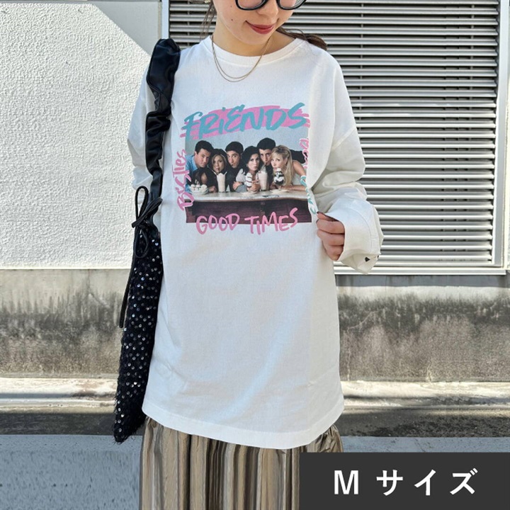 OTHER COLOR.&SAMPLE PHOTO FRIENDS長袖TシャツWHT