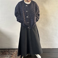 【alee】クロスウェーブキルトブルゾン(40NAVY)