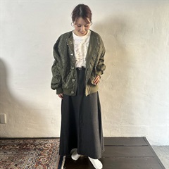 【alee】クロスウェーブキルトブルゾン(85KHAKI)