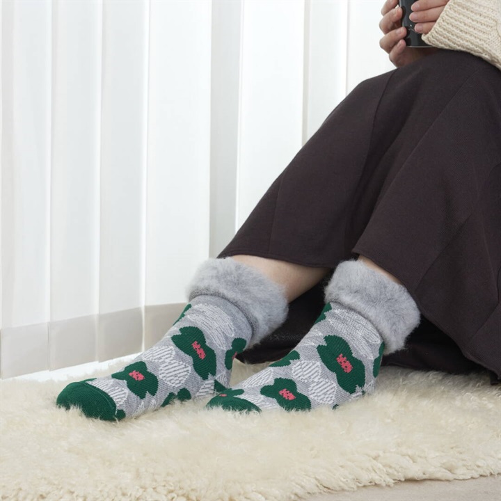 【from F】Kukkapuutarhaクッカプータラハ(花畑) もこもこソックス
