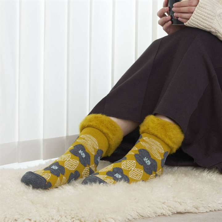 【from F】Kukkapuutarhaクッカプータラハ(花畑) もこもこソックス