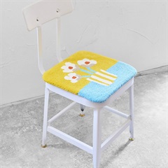 【ANDPACKABLE(R)】フィオーレコットンガンタフトチェアパッド