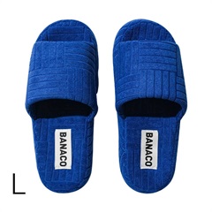 【BANACO】VIVID TERRY ROOM SLIPPER M／L(ブルーL)