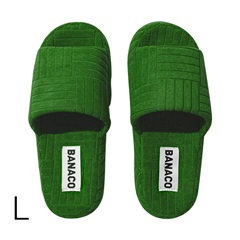 【BANACO】VIVID TERRY ROOM SLIPPER M／L(グリーンL)