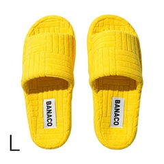 【BANACO】VIVID TERRY ROOM SLIPPER M／L(イエローL)