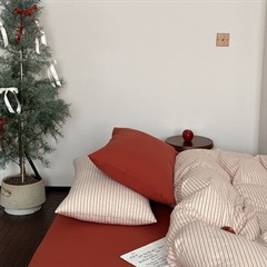 【DayDreamer】ウォッシュドコットン寝具3点カバーセット ローレンストライプ シングル(シングル)