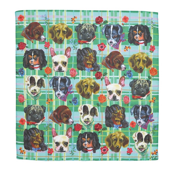 【Nathalie Lete】Handkerchief Cats/Dogs/Rabbits