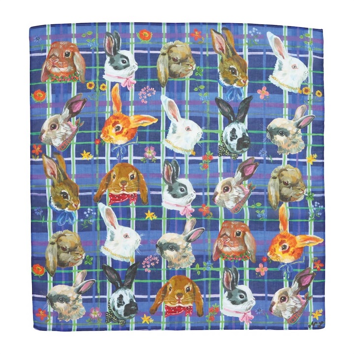 【Nathalie Lete】Handkerchief Cats/Dogs/Rabbits