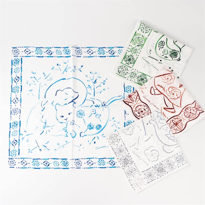 【Canako Inoue】Handkerchief scarf ハンカチーフスカーフ