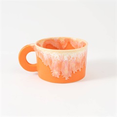 【NAOKO HATA CERAMICS】Melt seriese mug cup マグカップ(sunrise orange)