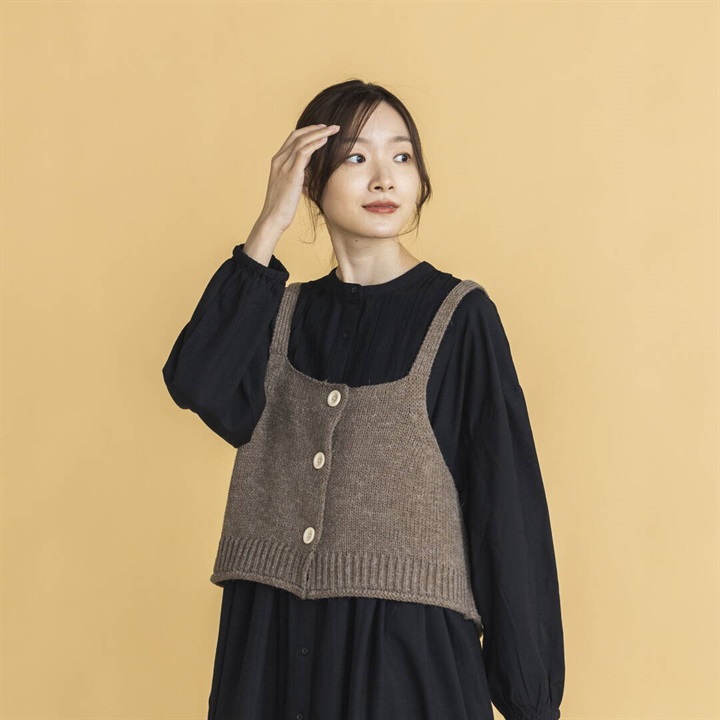 【＋borme】ニット2way キャミソールベスト