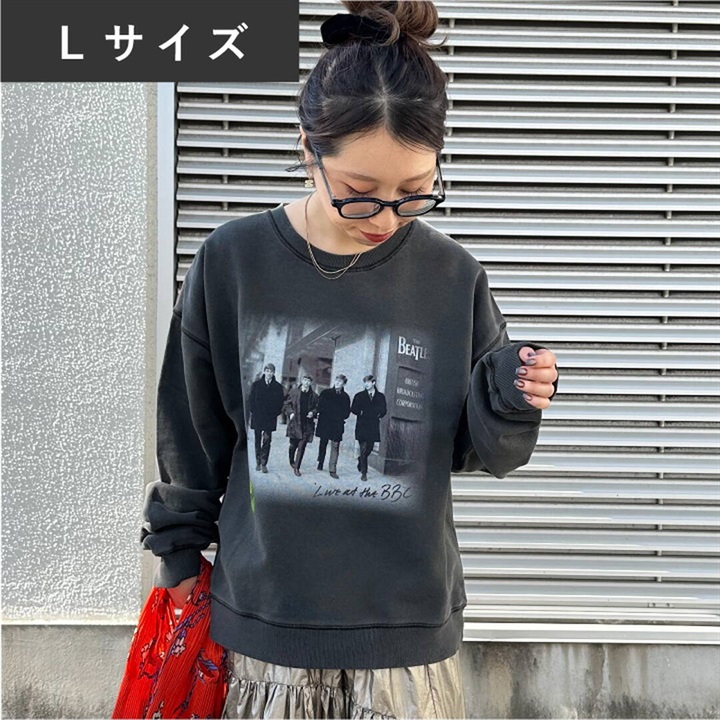 OTHER COLOR.&SAMPLE PHOTO THE BEATLES 長袖スウェット