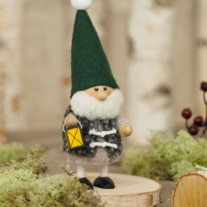 【ノルディカニッセ】ランタンを持ったサンタのオブジェ