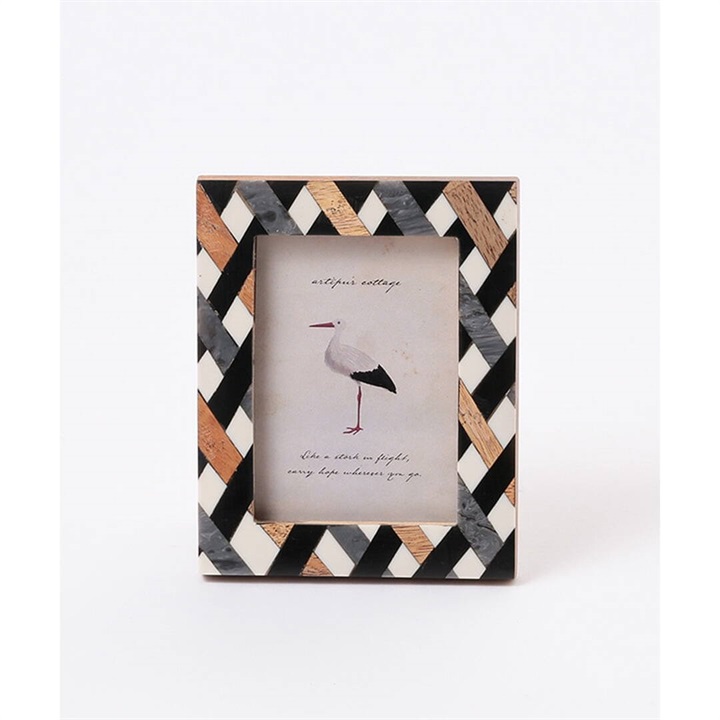 【artipur COTTAGE】ボーンフォトフレーム 	モノトーン