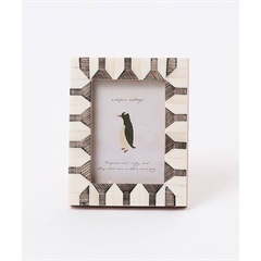 【artipur COTTAGE】ボーンフォトフレーム モノトーン(ペンギン)