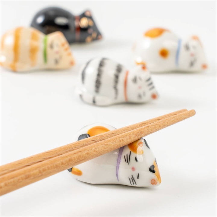 箸置 ひだまり猫 清水焼