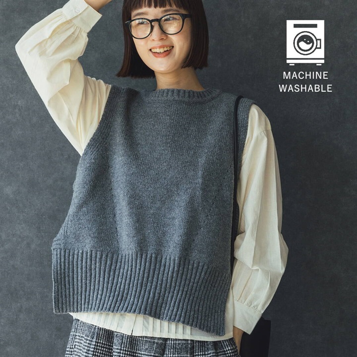 【M.M.O】サイドリブニットベスト