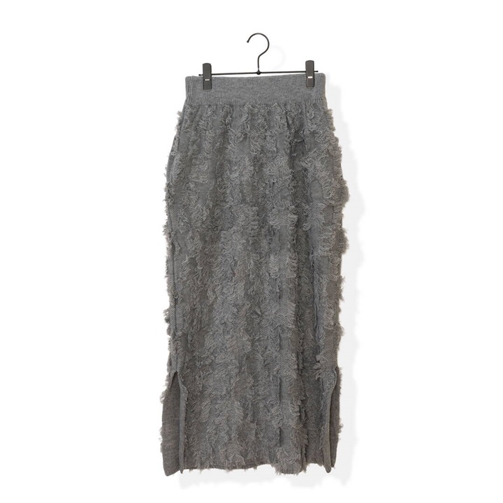 【Lupilien】フリンジニット ストレートスカート