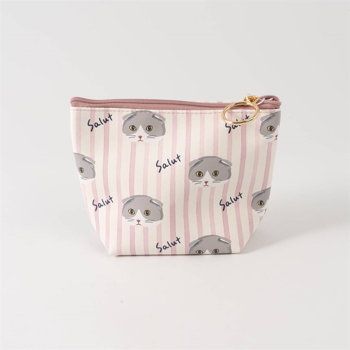 【ouaf ouaf ＆ miaou marche】マチ付きポーチ