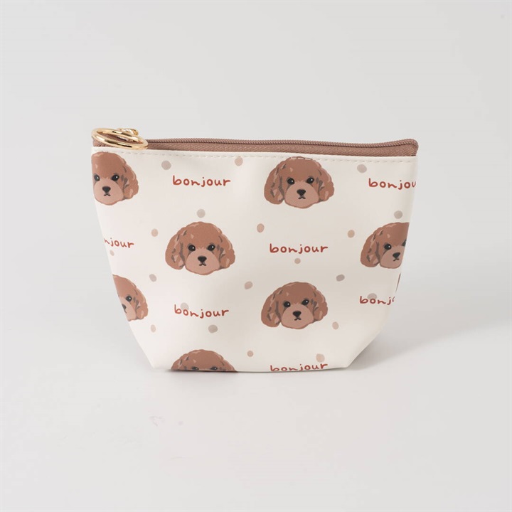 【ouaf ouaf ＆ miaou marche】マチ付きポーチ