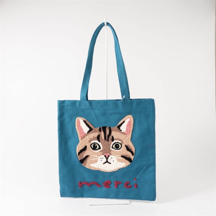 【ouaf ouaf ＆ miaou marche】サガラ刺繍トートバッグ