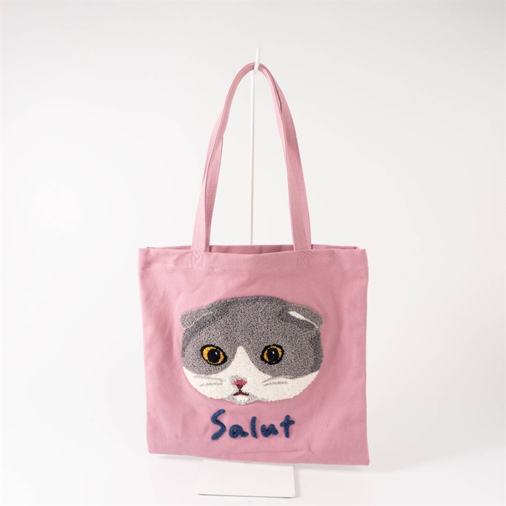 【ouaf ouaf ＆ miaou marche】サガラ刺繍トートバッグ