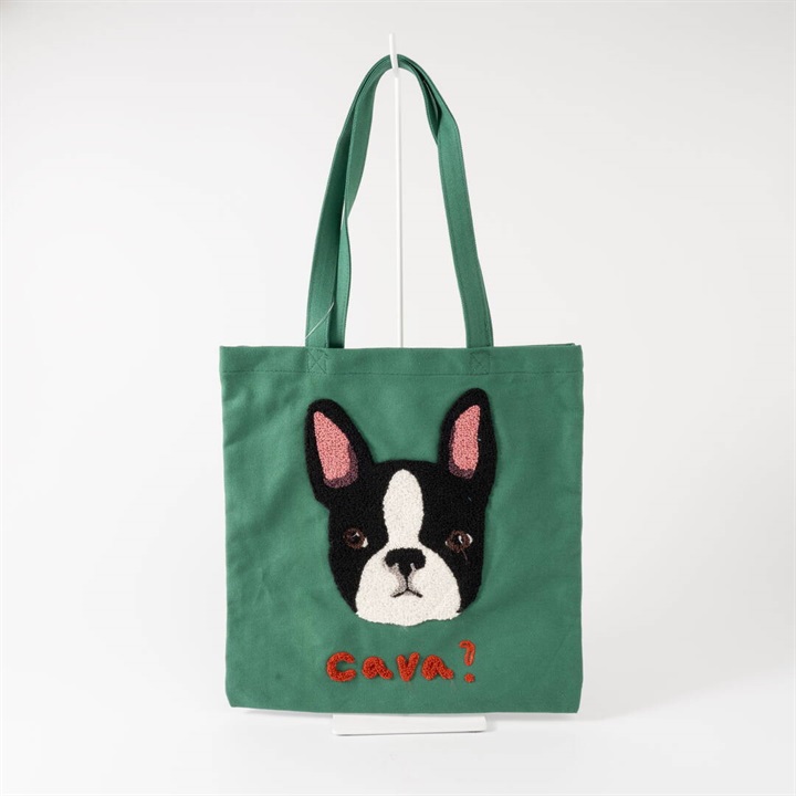 【ouaf ouaf ＆ miaou marche】サガラ刺繍トートバッグ