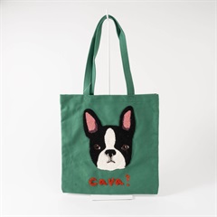 【ouaf ouaf ＆ miaou marche】サガラ刺繍トートバッグ(フレブル)