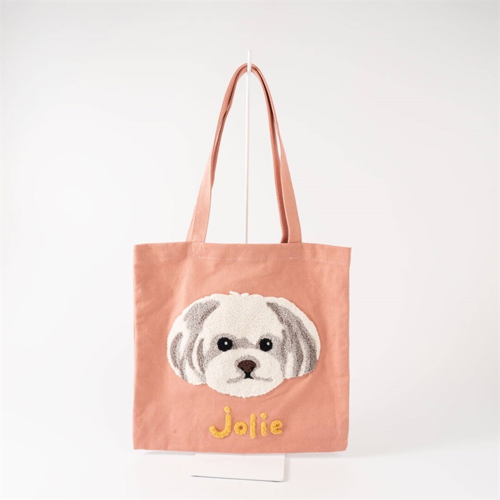 【ouaf ouaf ＆ miaou marche】サガラ刺繍トートバッグ