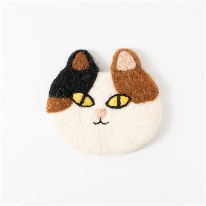 【MERRYMERRY】コースター Felt Cat Coaster(MIKE)