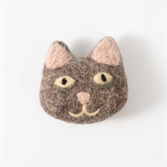 【MERRYMERRY】マグネット Felt Cat Magnet(Brown)