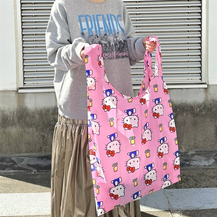 【BAGGU】STANDARD BAGGU エコバッグ サンリオシリーズ(Hello Kitty Pink)