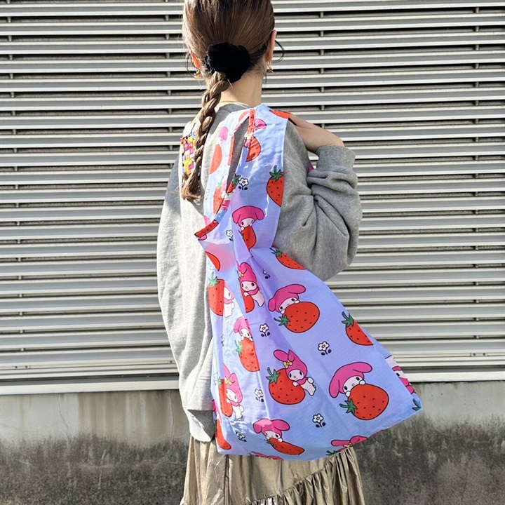 【BAGGU】STANDARD BAGGU エコバッグ サンリオシリーズ(My Melody Strawberry)