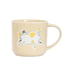 MoiNEKO マグカップ 350ml 美濃焼(BEIGE)