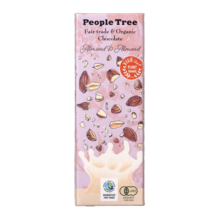 【People Tree】フェアトレード&オーガニックチョコレート アーモンド＆アーモンド 2025