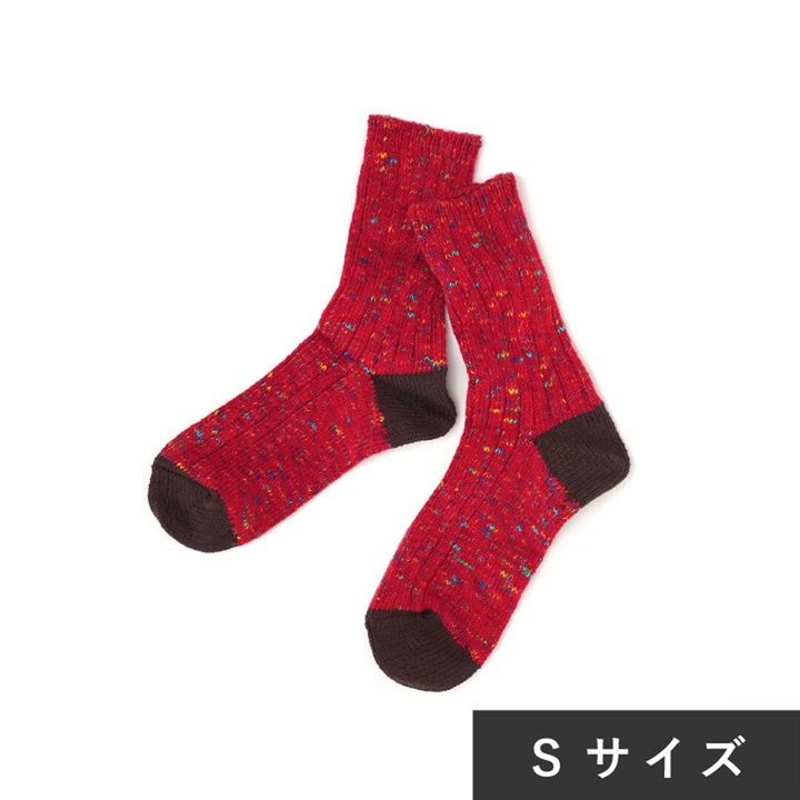 【SOUKI】JAZZY ソックス アップサイクルウールコットン Sサイズ 22～24cm