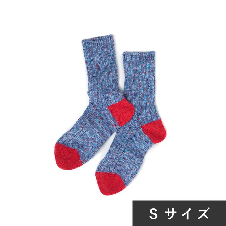 【SOUKI】JAZZY ソックス アップサイクルウールコットン Sサイズ 22～24cm