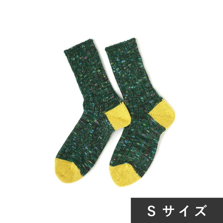 【SOUKI】JAZZY ソックス アップサイクルウールコットン Sサイズ 22～24cm