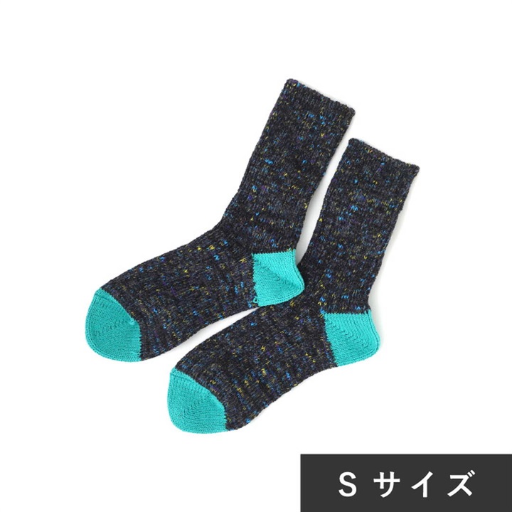 【SOUKI】JAZZY ソックス アップサイクルウールコットン Sサイズ 22～24cm