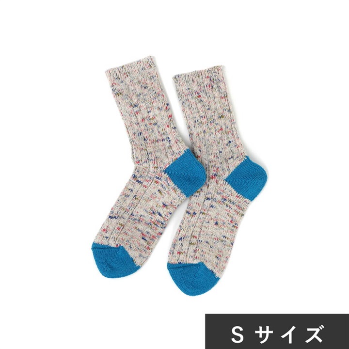 【SOUKI】JAZZY ソックス アップサイクルウールコットン Sサイズ 22～24cm