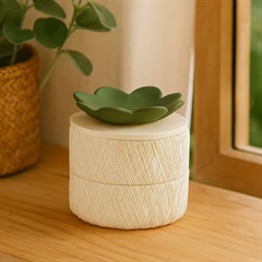 【shesay】蓋もミニトレーとして使える レジンのアクセサリーケース フラワー(IV)