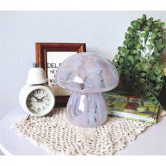 マッシュルームマーブルガラスライト(ピンク/ブルー)