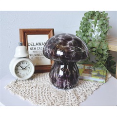 マッシュルームマーブルガラスライト(ダークブラウン)