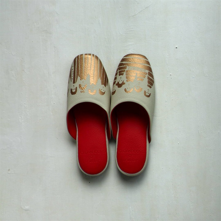 CLOAKROOMS OF.Fuller いとう瞳 STRIPE＆BORDER PANTOUFLE スリッパ