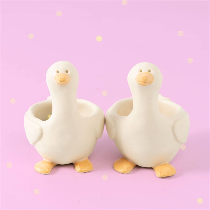 【タガワケイコ】陶器のカップ あひる