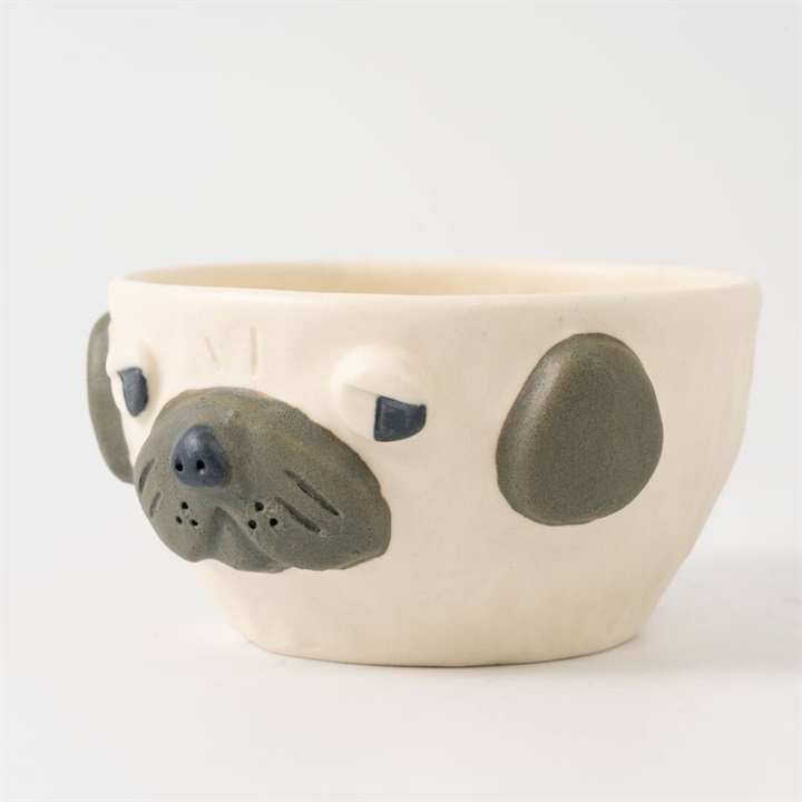 【AKANE's Pottery】お茶碗 パグ