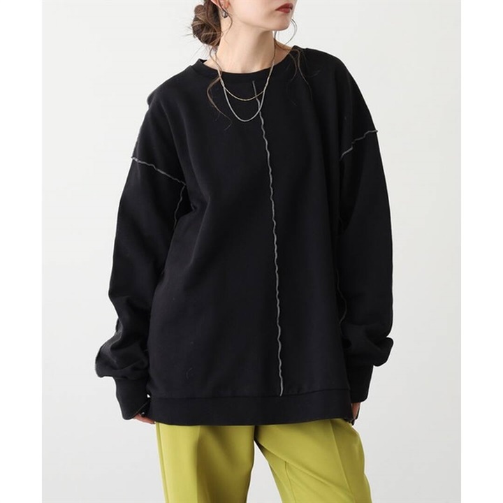 【Arinomama】裏起毛 長袖メロウライントレーナー