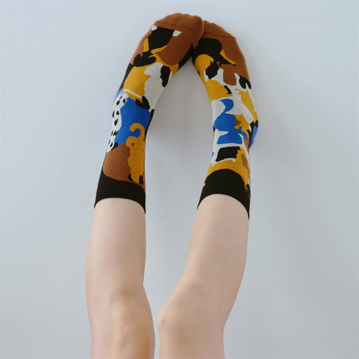 【2nd PALETTE】クルー丈 オーガニックコットンソックス my_dog