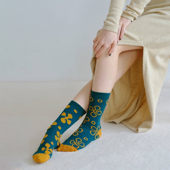 【2nd PALETTE】クルー丈 オーガニックコットンソックス fill_fall