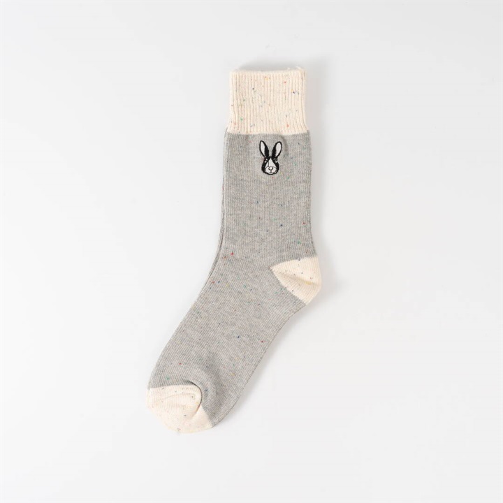 【＋HAyU】アニマル刺繍ソックス